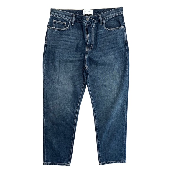 Current/Elliott Denim High Rise Ankle Crop Jeans Size 31 Blue Casual - Picture 1 of 7